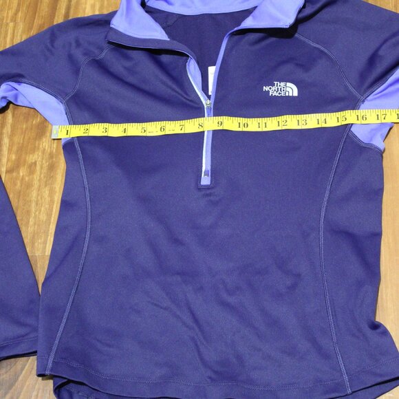 The North Face Women's Half-Zip Pullover FlashDry Jacket long sleeve Purple M - Picture 8 of 16